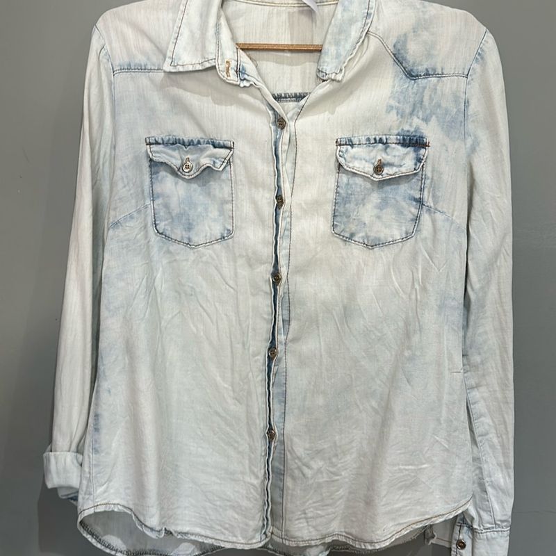 Camisa jeans hot sale lady rock