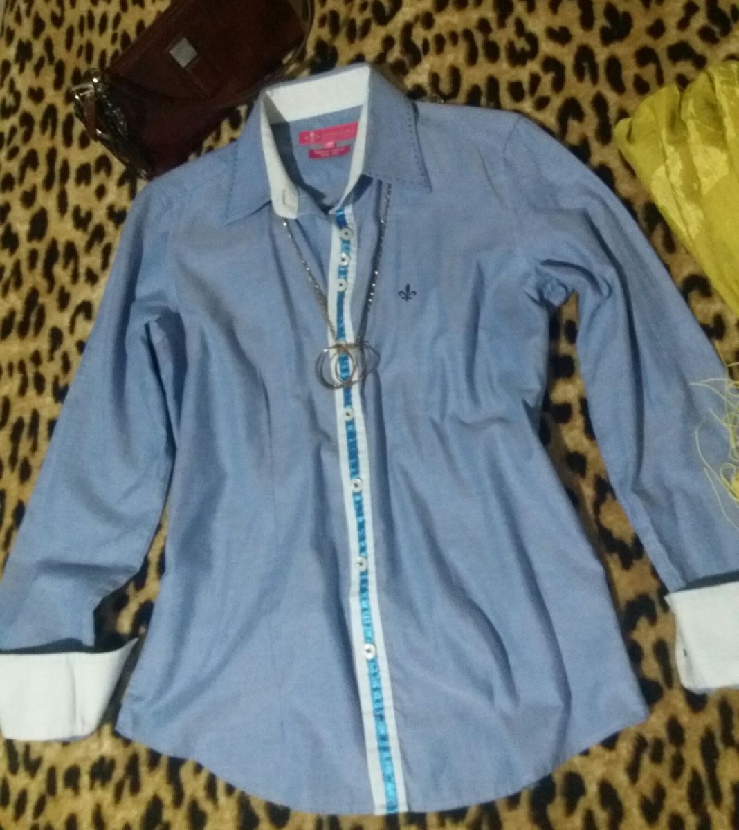 camisa jeans feminina dudalina