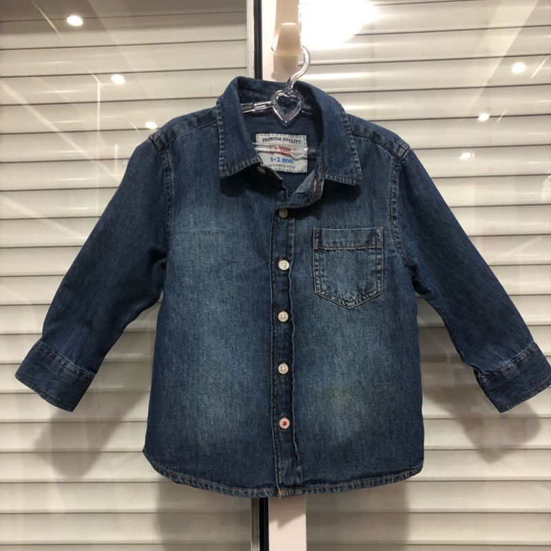 Camisa jeans infantil store renner