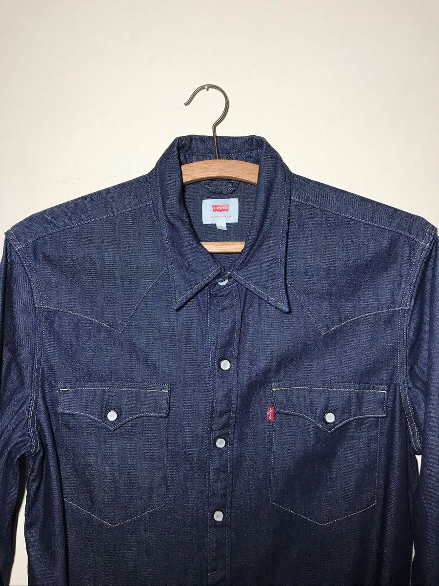 camisa levis jeans masculina