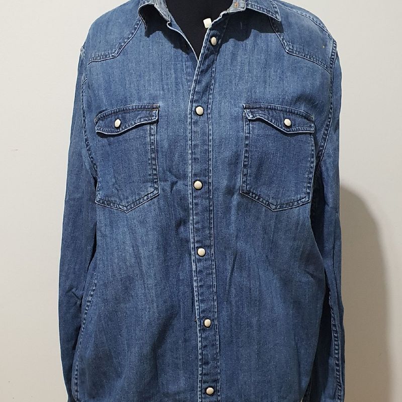 Camisa jeans hot sale zara