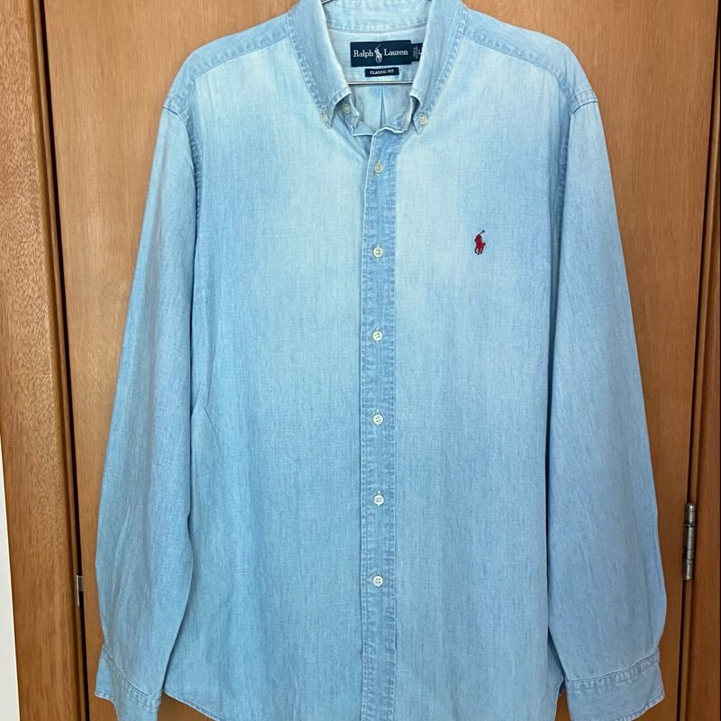 Camisa Jeans Polo Ralph Lauren Masculina Original Camisa Masculina Polo  Ralph Lauren Usado 98546118 enjoei