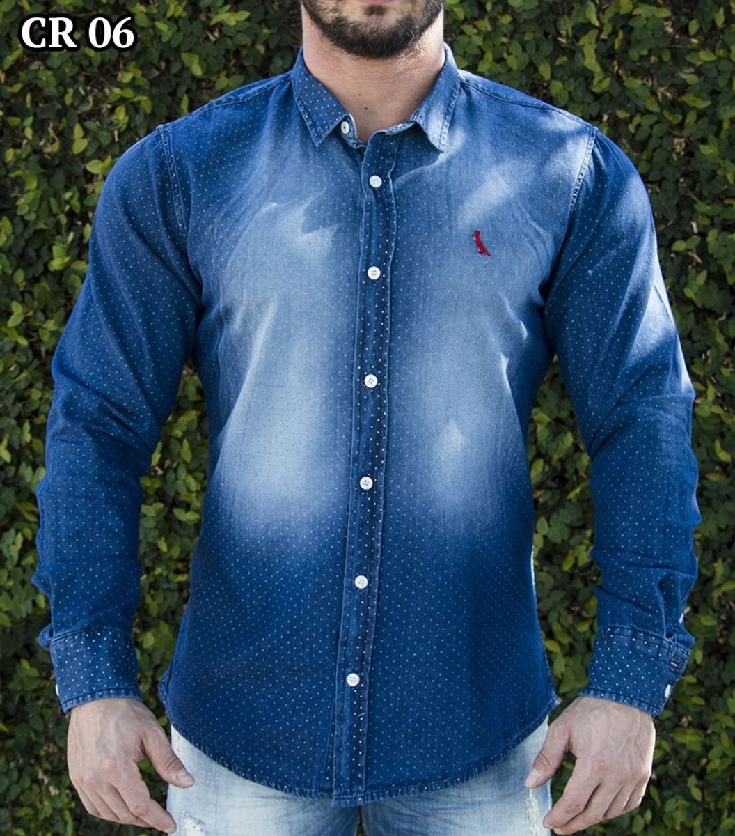 camisa social reserva jeans
