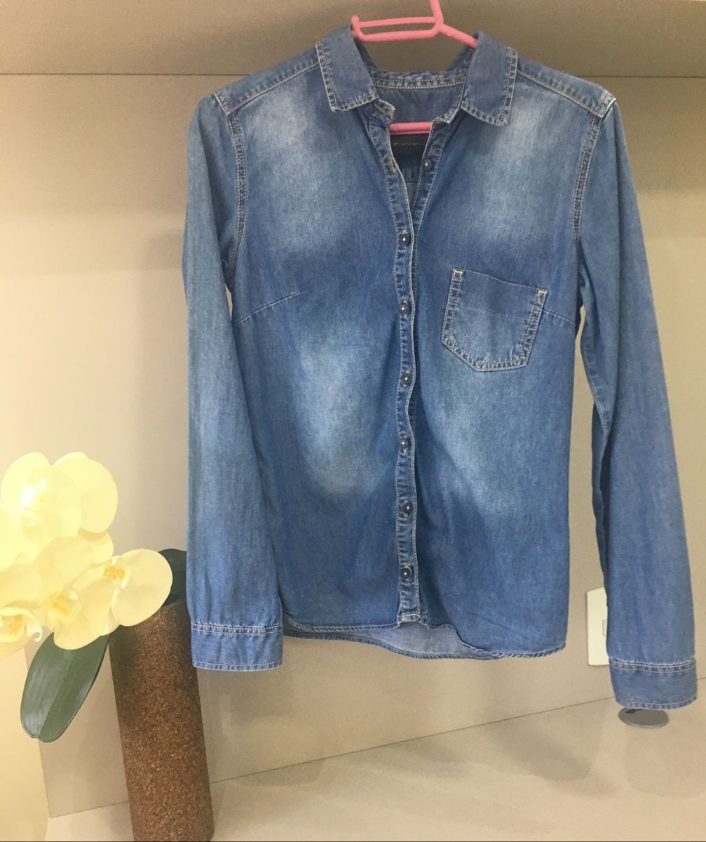 camisa jeans riachuelo