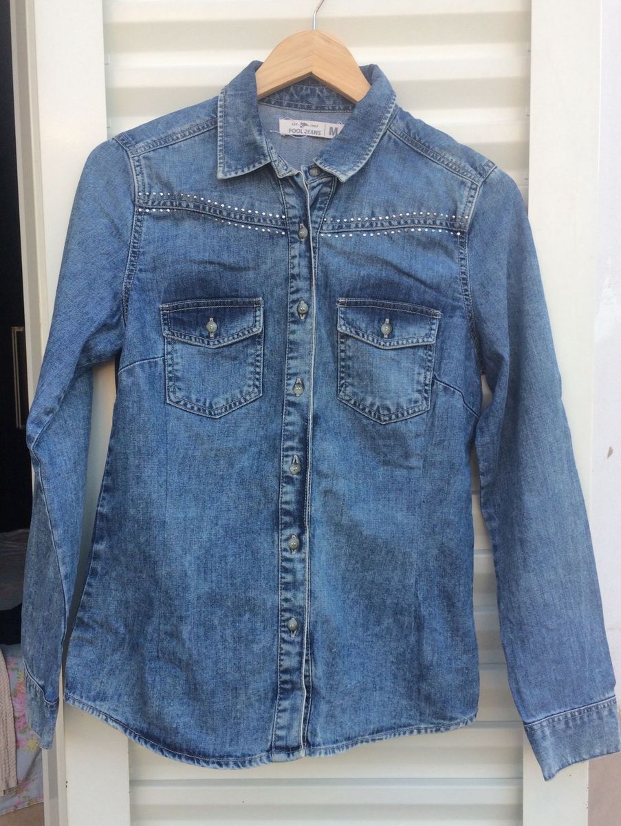 camisa jeans riachuelo feminina
