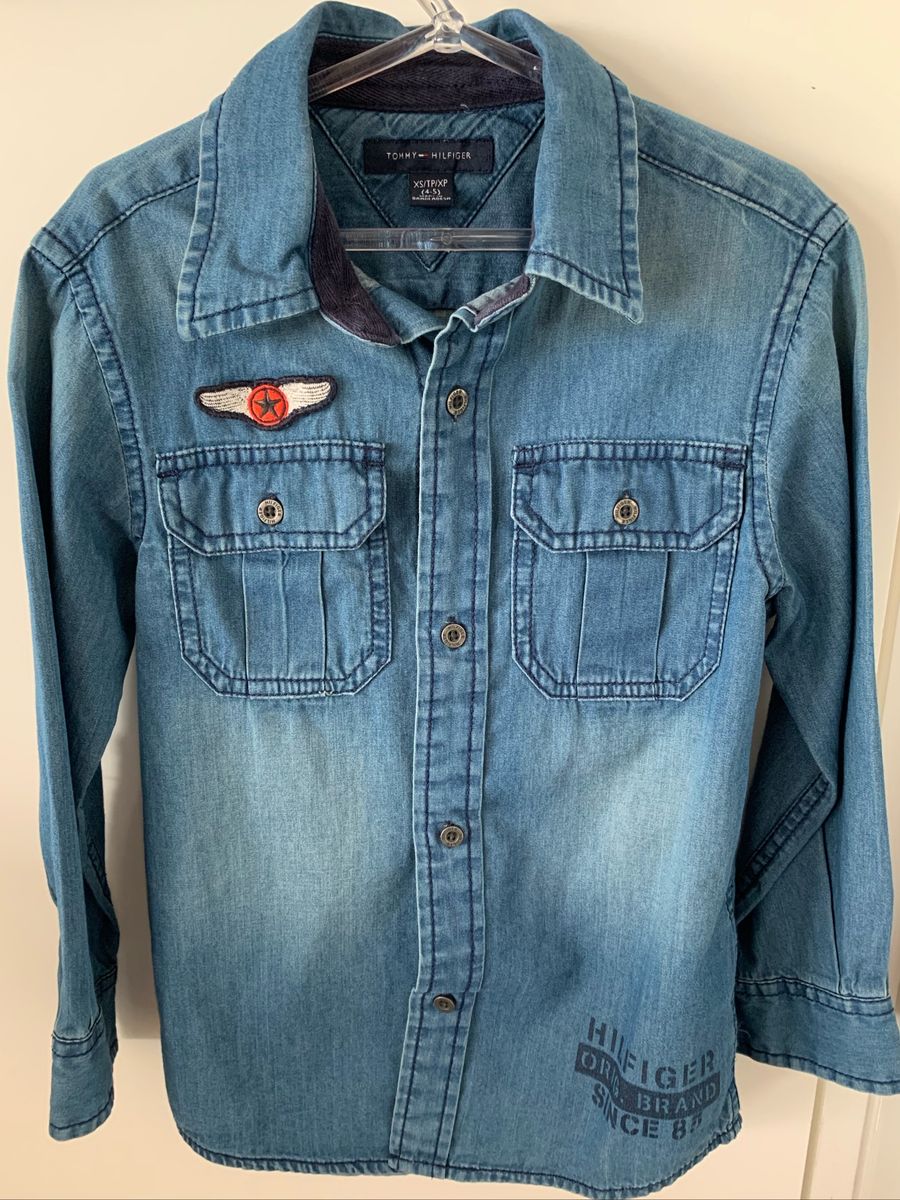 camisa jeans tommy hilfiger