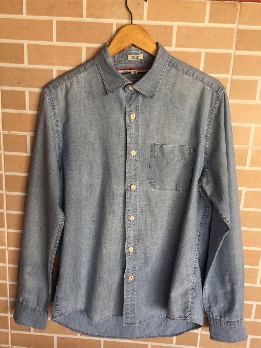camisa jeans tommy hilfiger