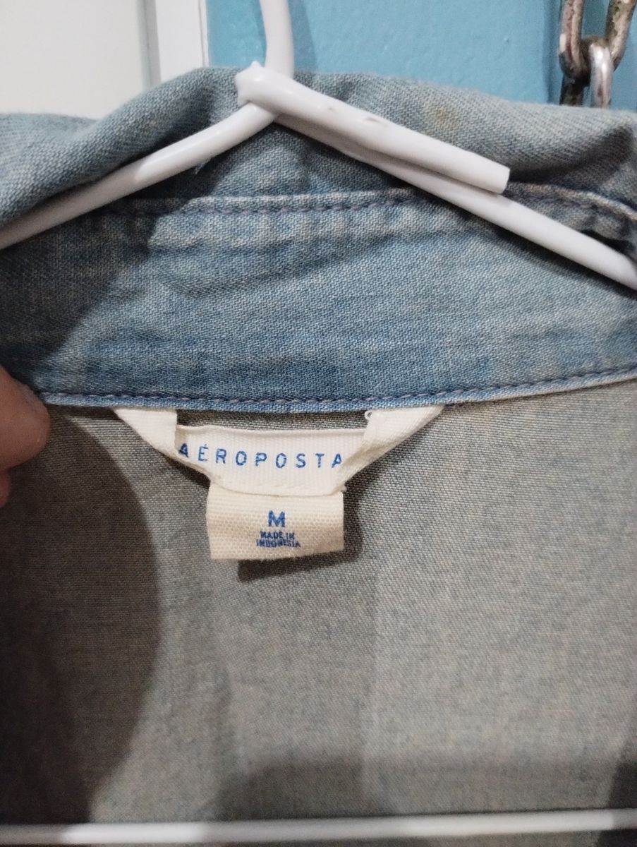 Camisa Jeans | Camisa Feminina Aeropostale Usado 139733147 | enjoei