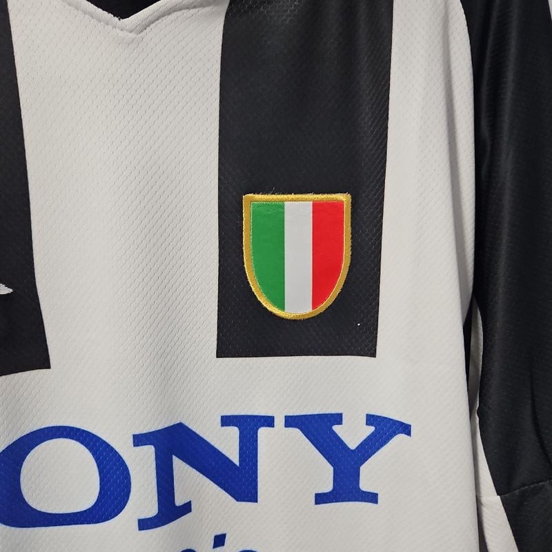 Camisa Juventus da Itália Zidane Retrô Manga Longa | Juve Nunca