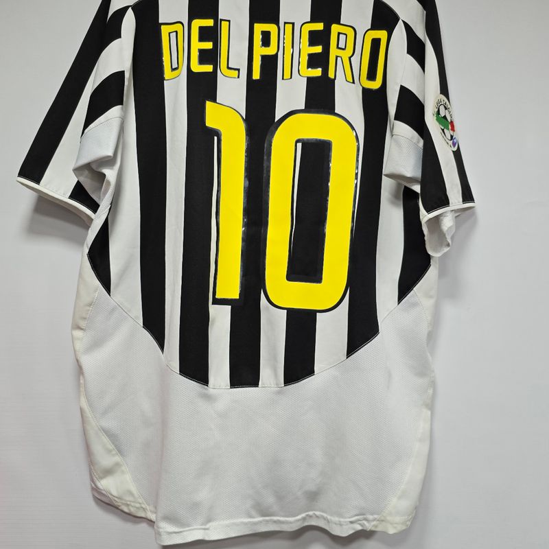 Camisa Juventus Home 03-04 Del Piero 10 Série a Oficial Importada