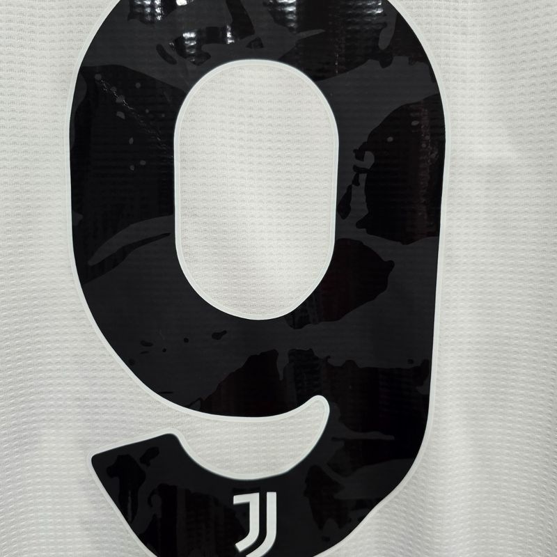 Camisa Juventus Home 22-23 Vlahovic 7 Champions League Versão