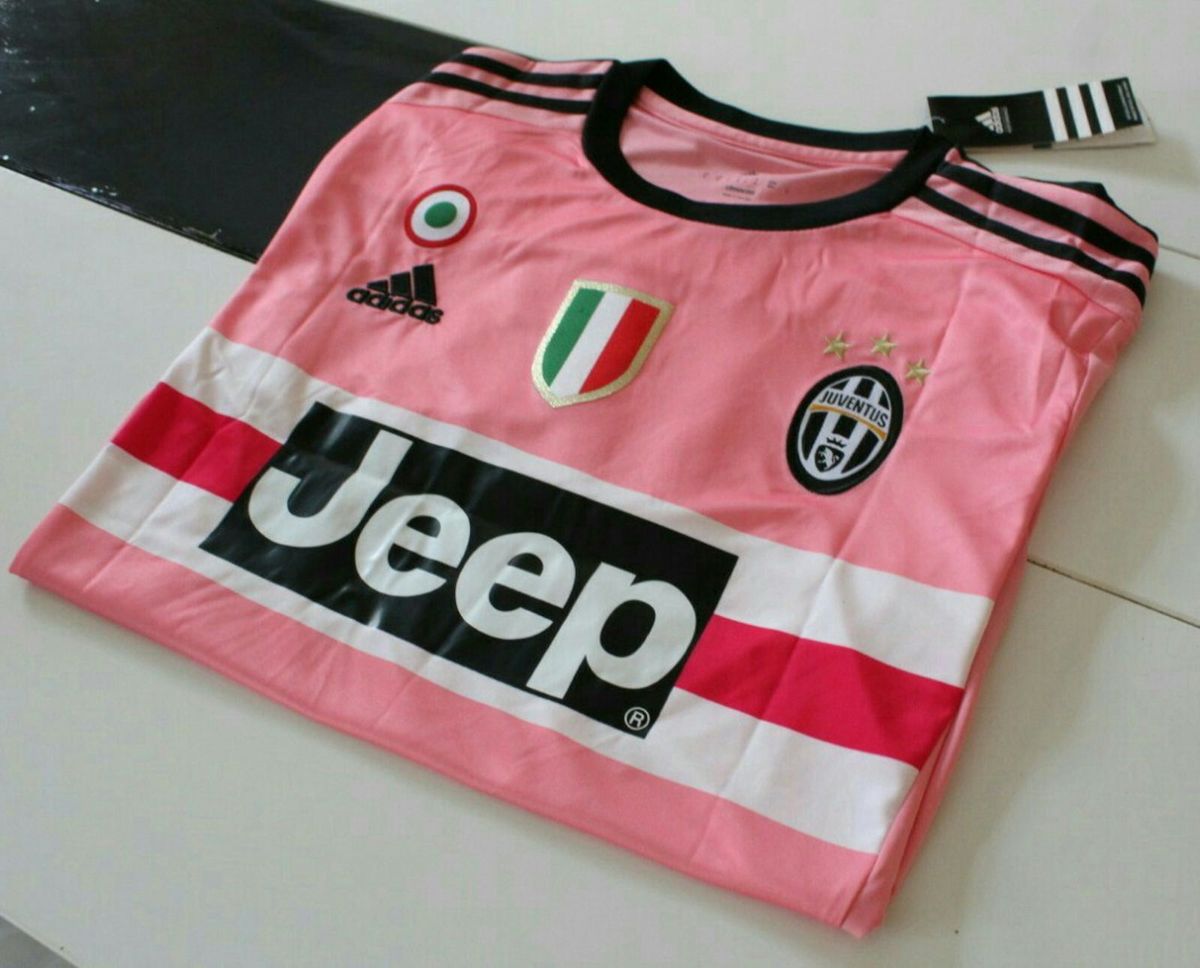 camiseta juventus rosa jeep