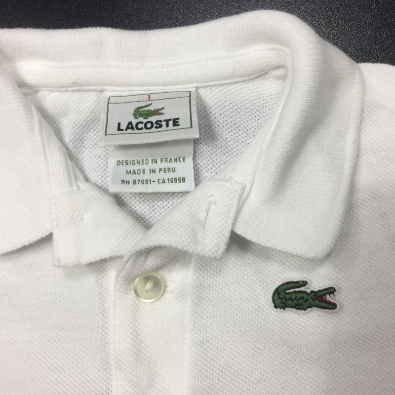 Camisa Lacoste Beb Numero 1 Veste 1 Ano de Idade Roupa