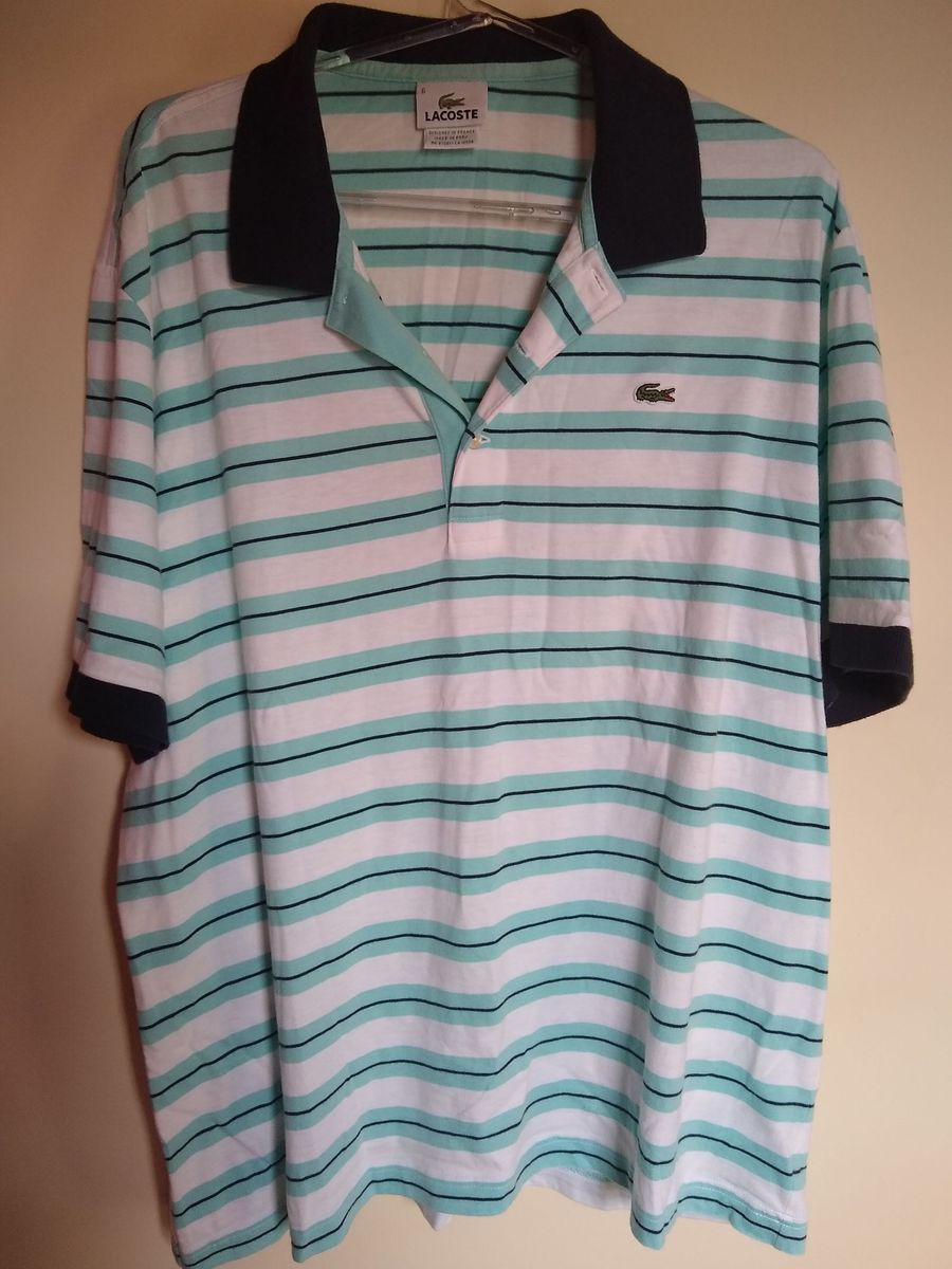 camisa da lacoste listrada