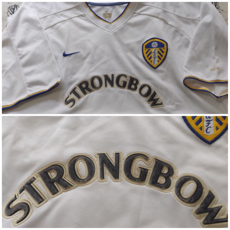 Camisa Leeds United Nike Temporada 2000/2002 Strongbow Raridade