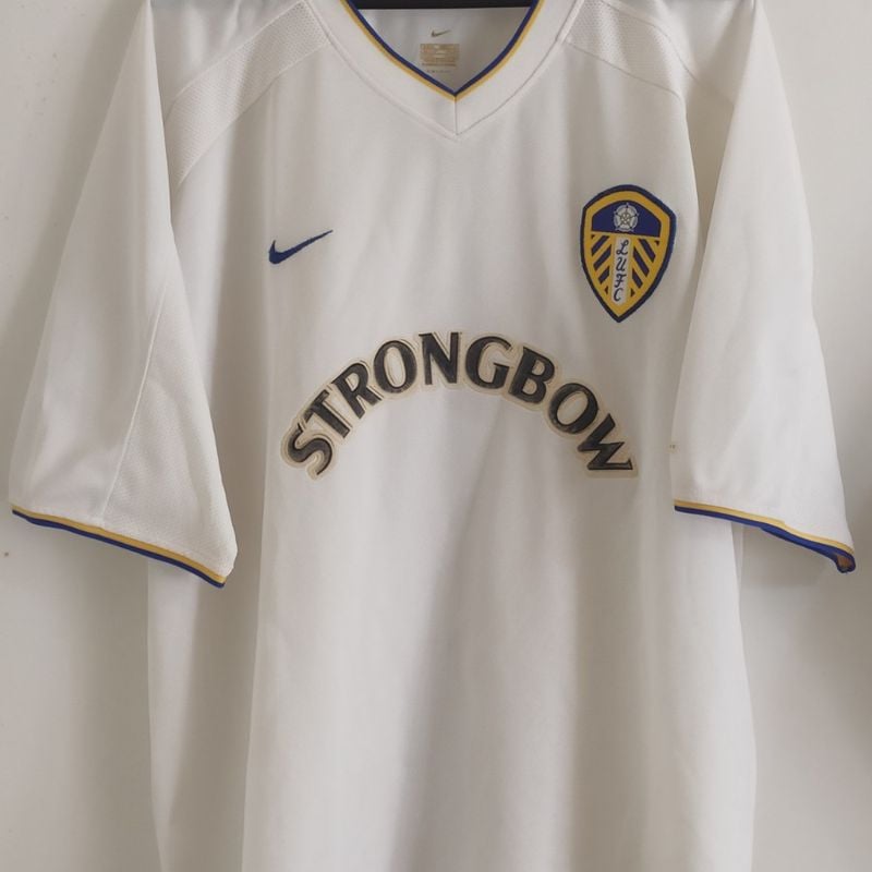 Camisa Leeds United Nike Temporada 2000/2002 Strongbow Raridade