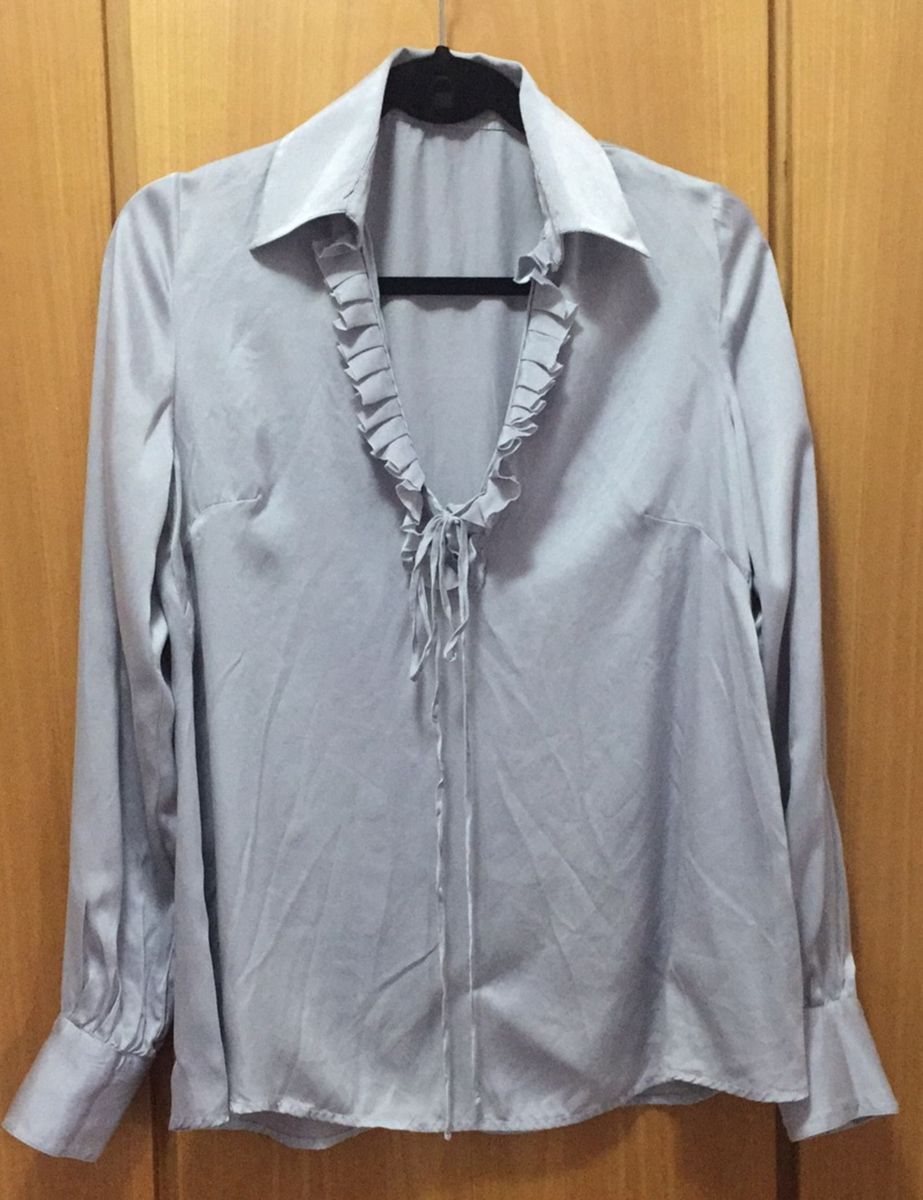 Camisa Lilás Seda Camisa Feminina Bobstore Usado enjoei