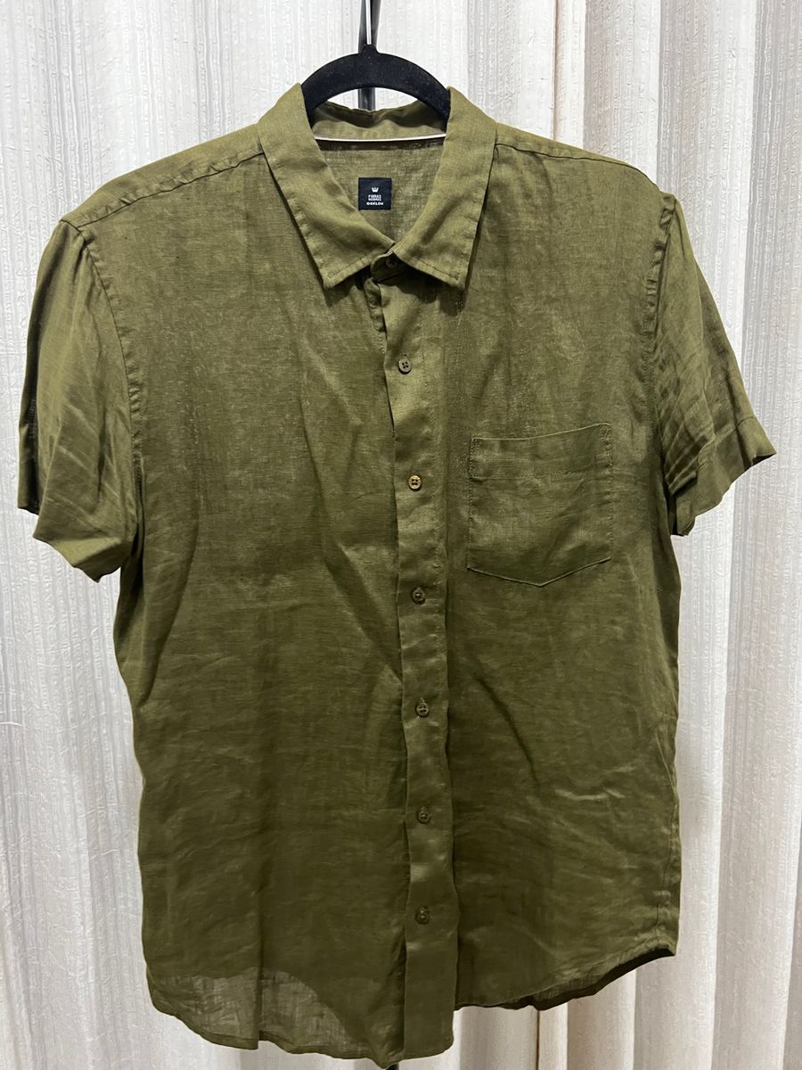 Camisa Linho Osklen | Camisa Masculina Osklen Usado 85528662 | enjoei