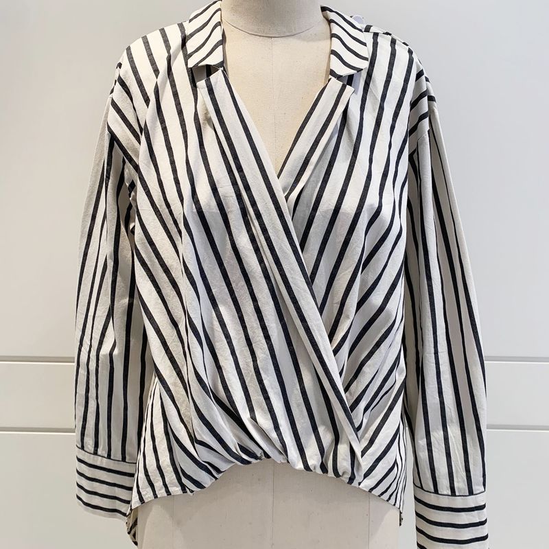 CAMISA LISTRADA ZARA - Celebrai Moda Evangélica