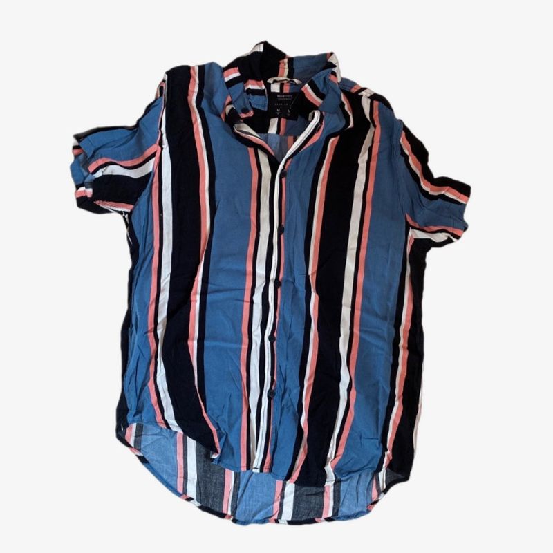 Camisa listrada hot sale colorida masculina