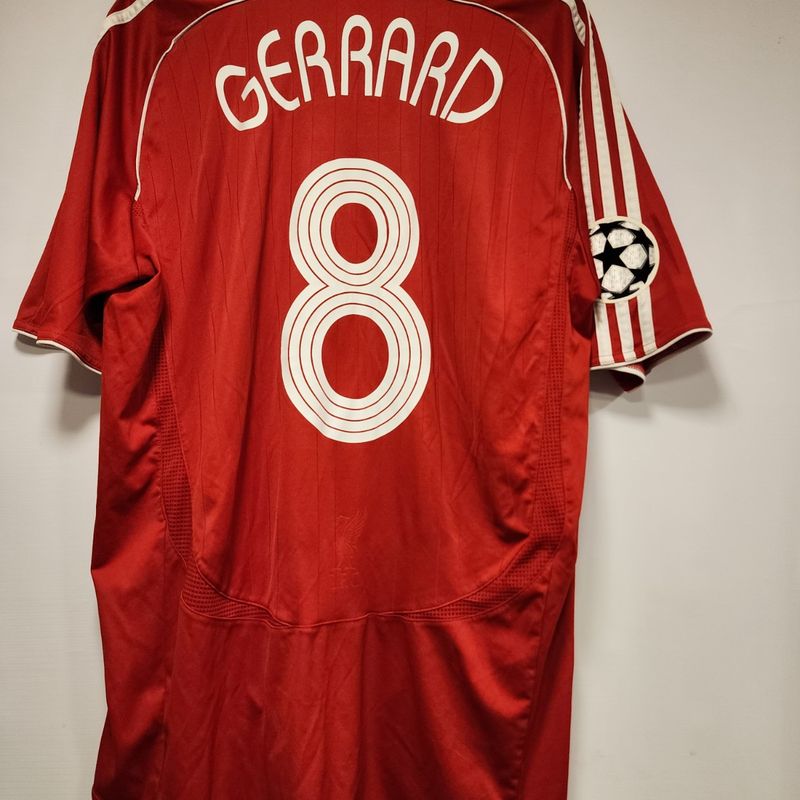Camisa Liverpool Home 06-07 Gerrard 8 Final Champions League