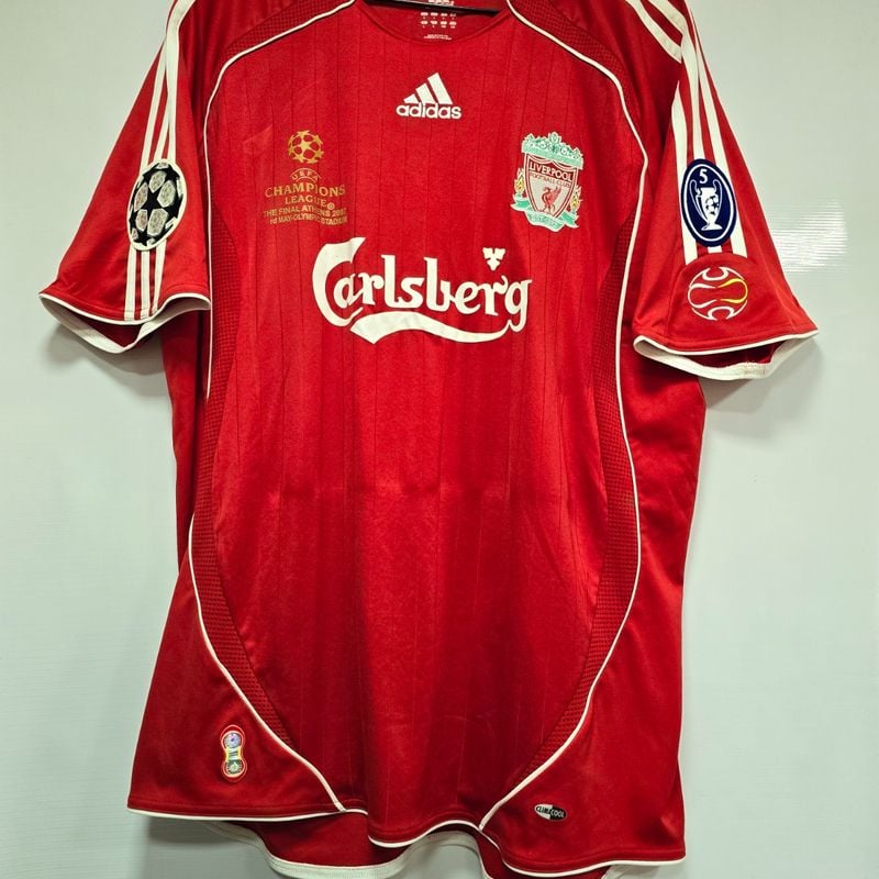 Camisa Liverpool Home 06-07 Gerrard 8 Final Champions League