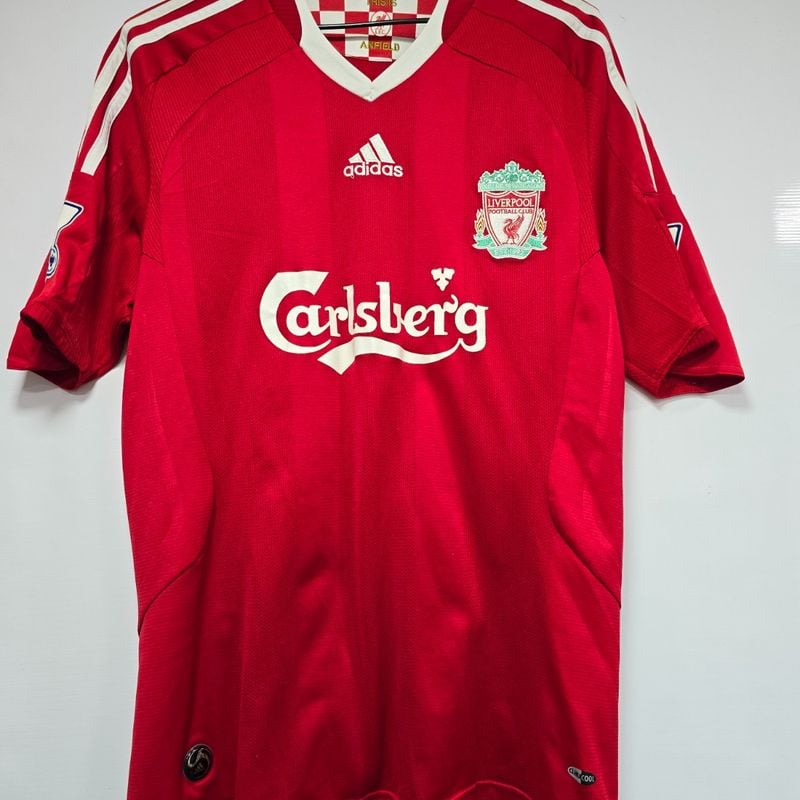 Camisa Liverpool Home 09-10 Gerrard 8 Premier League Oficial