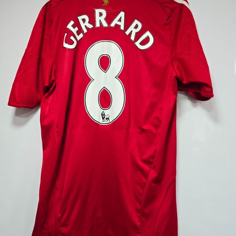 Camisa Liverpool Home 09-10 Gerrard 8 Premier League Oficial