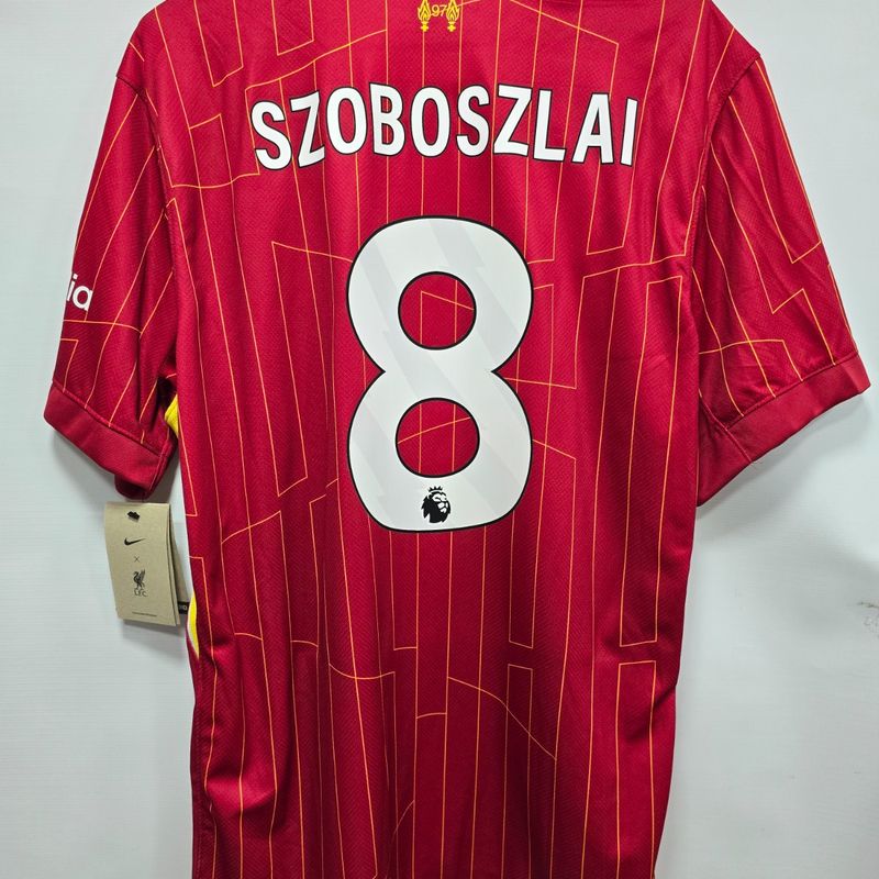 Camisa Liverpool Home 24-25 Gg Szoboszlai 8 Premier League Nova
