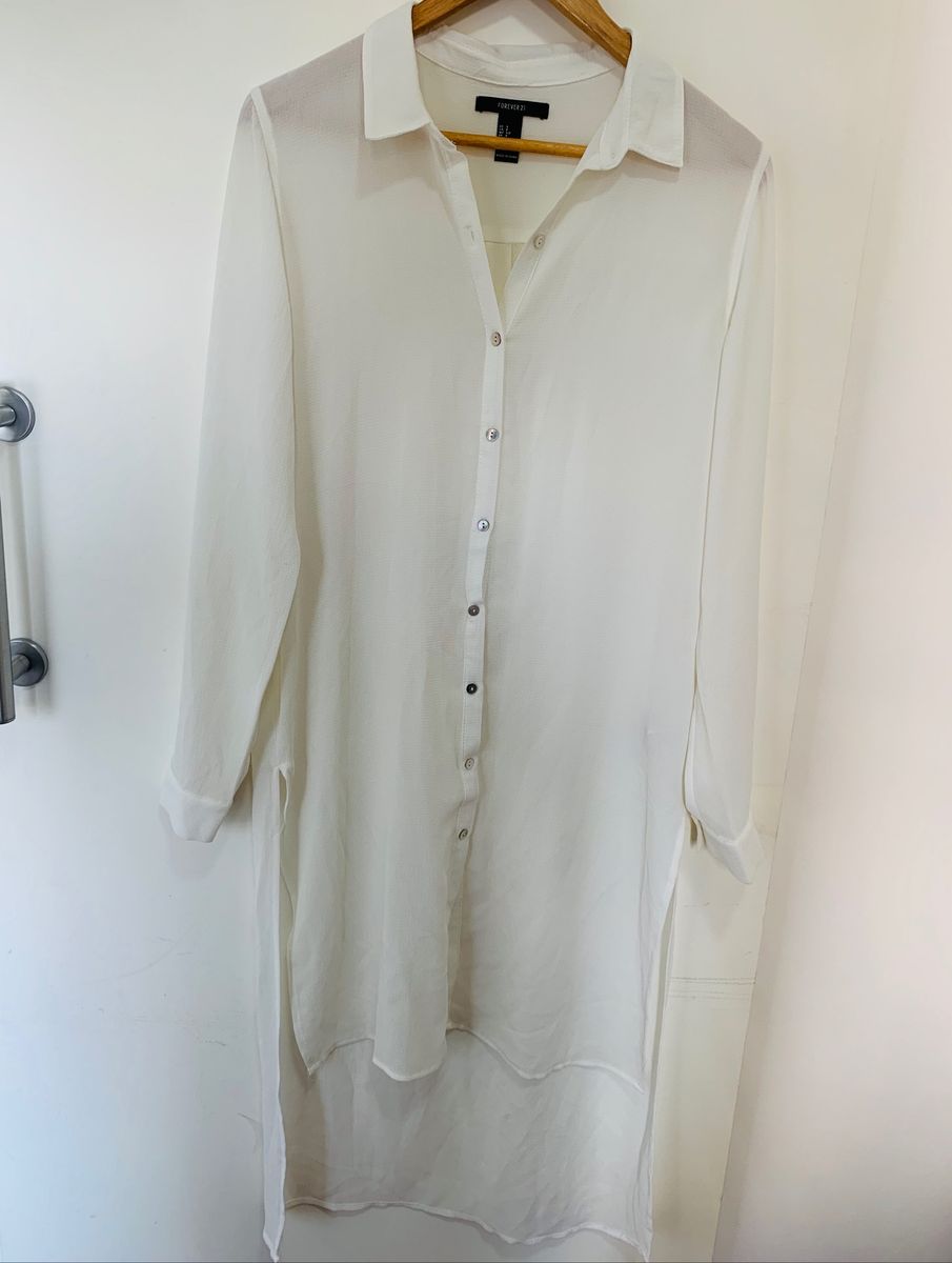 chemise branca longa