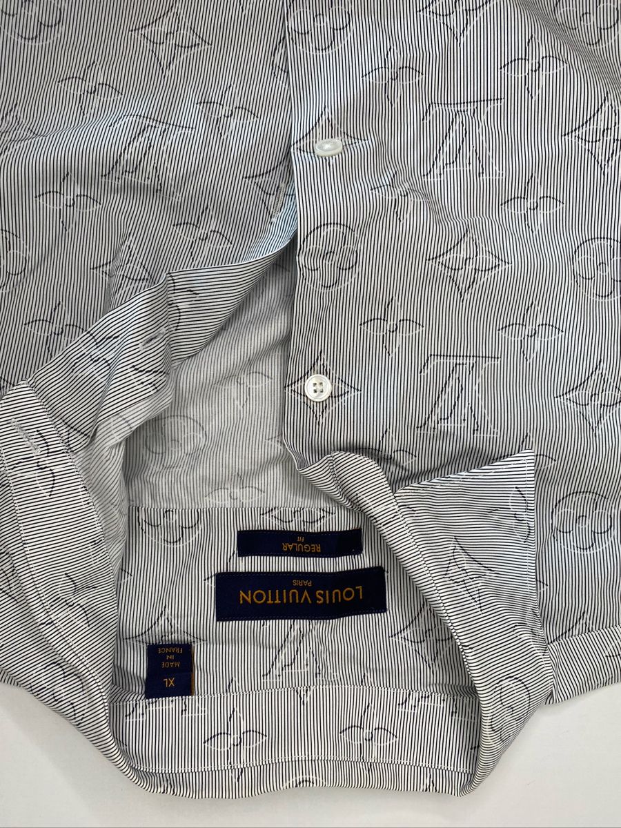 Camisa Louis Vuitton Monograma Lv Masculina Original | Camisa Masculina ...