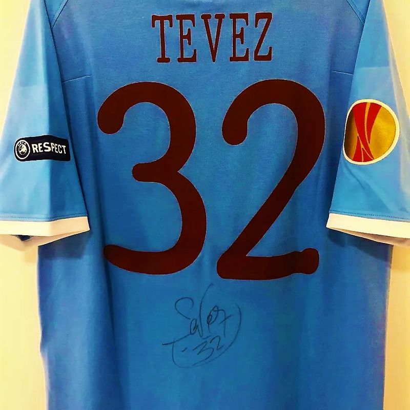 Camisa Manchester City 2010/11 Tevez #32 Autografada | Roupa