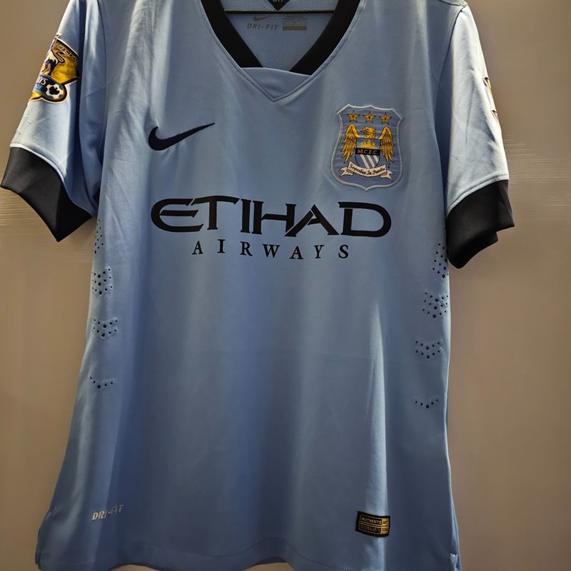 Camisa Manchester City Azul M Silva 21 Premier League Completa