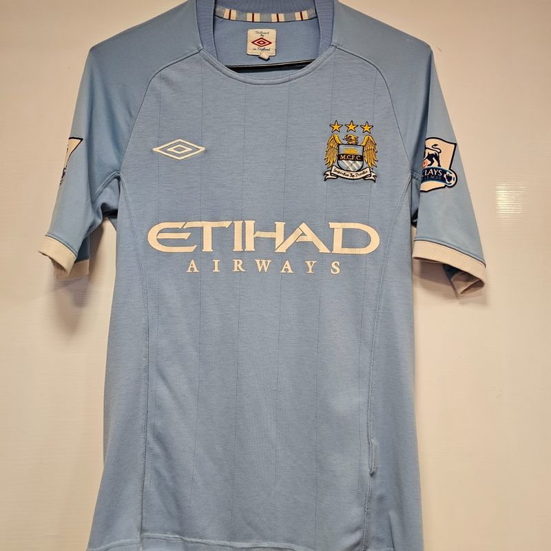 Camisa Manchester City Home 10-11 P Milner 7 Premier League