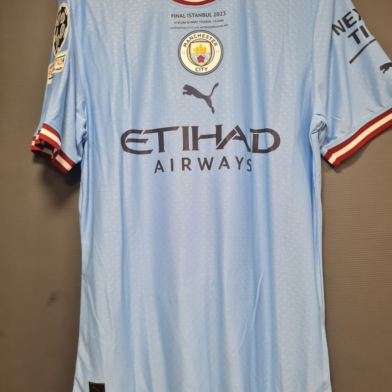 Camisa Manchester City Home 22/23 Jogador Puma Masculina - Azul