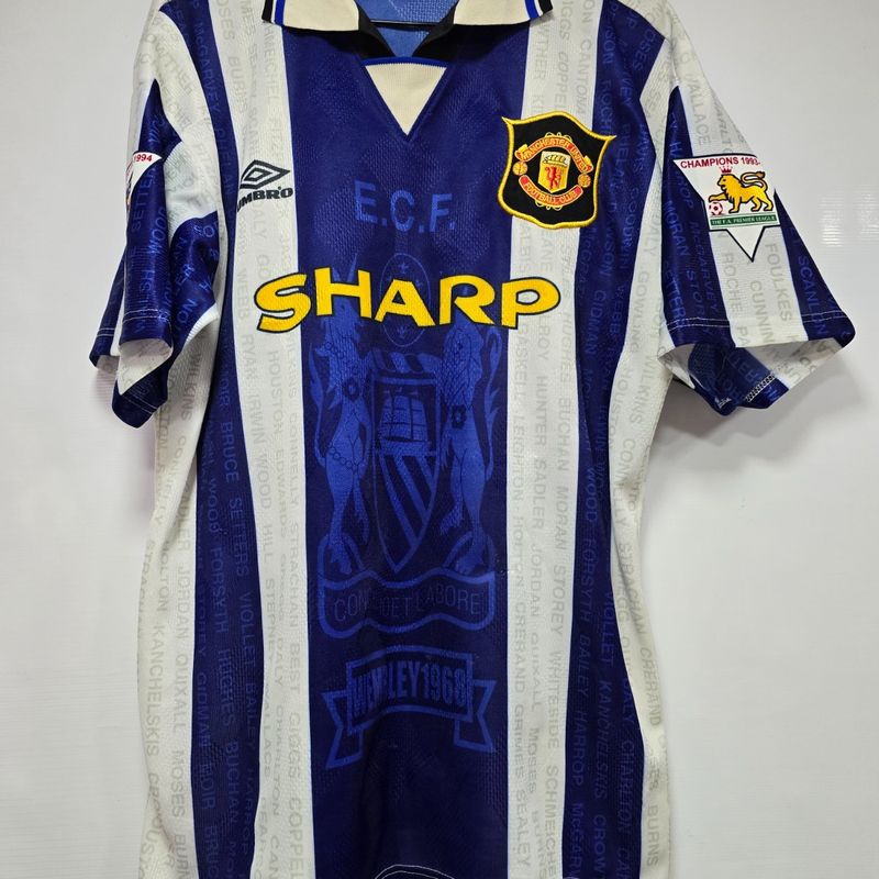 Camisa Manchester United 3rd 95-96 Cantona 7 Premier League