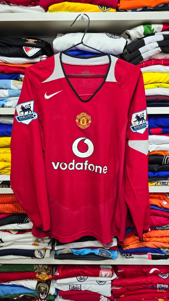 Camisa Manchester United Home 04-05 M Manga Longa V