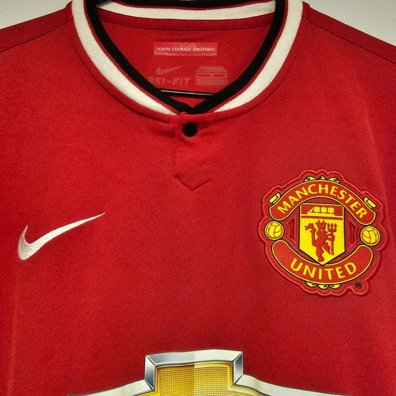 Camisa Manchester United Home 14-15 G Manga Longa Di Maria 7