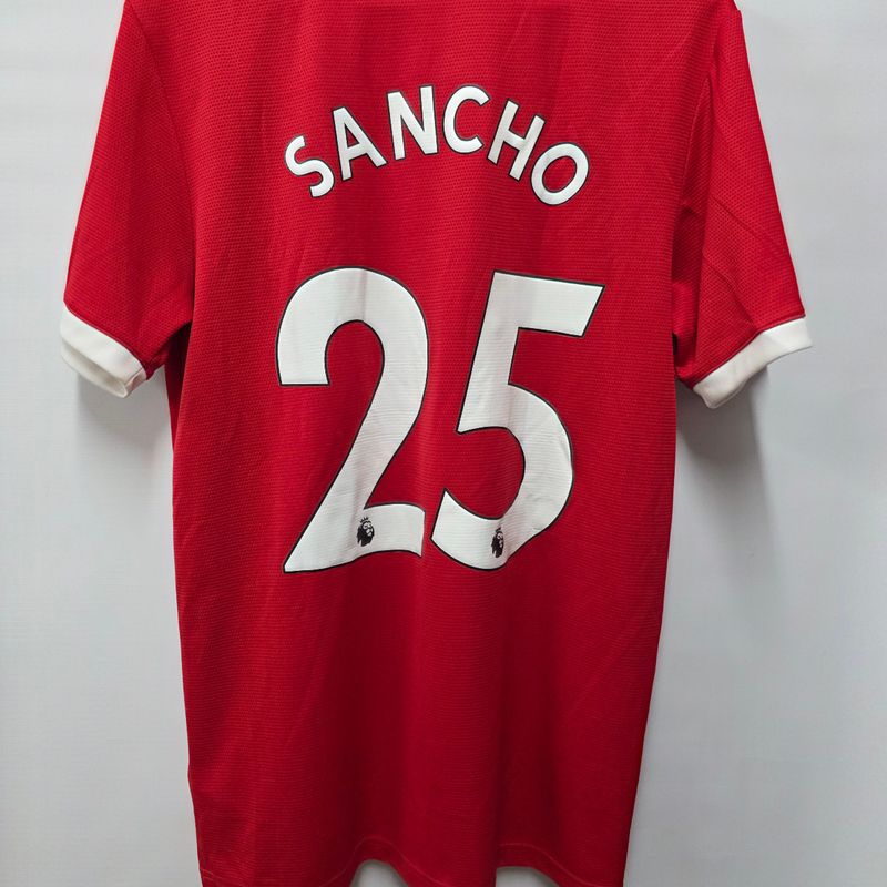 Camisa Manchester United Home 21-22 M Sancho 25 Premier League