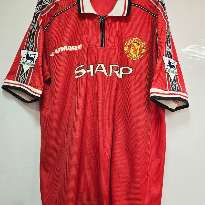 Camisa Manchester United Home 99-00 Beckham 7 Premier League