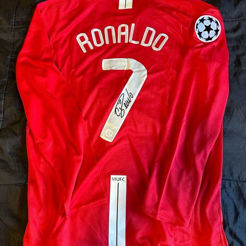 Camisa Manchester United Nike Cristiano Ronaldo #7 Autografada