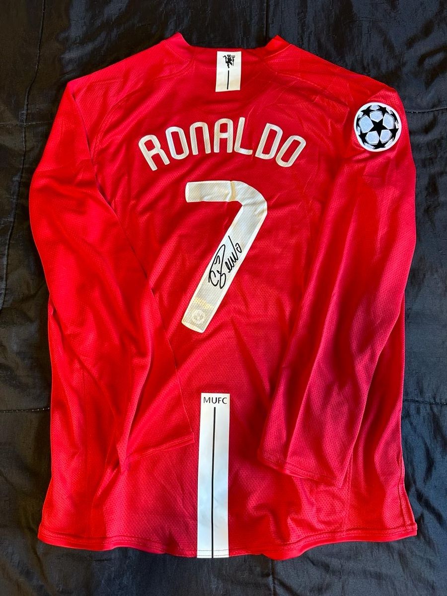 Camisa Manchester United Nike Cristiano Ronaldo #7 Autografada