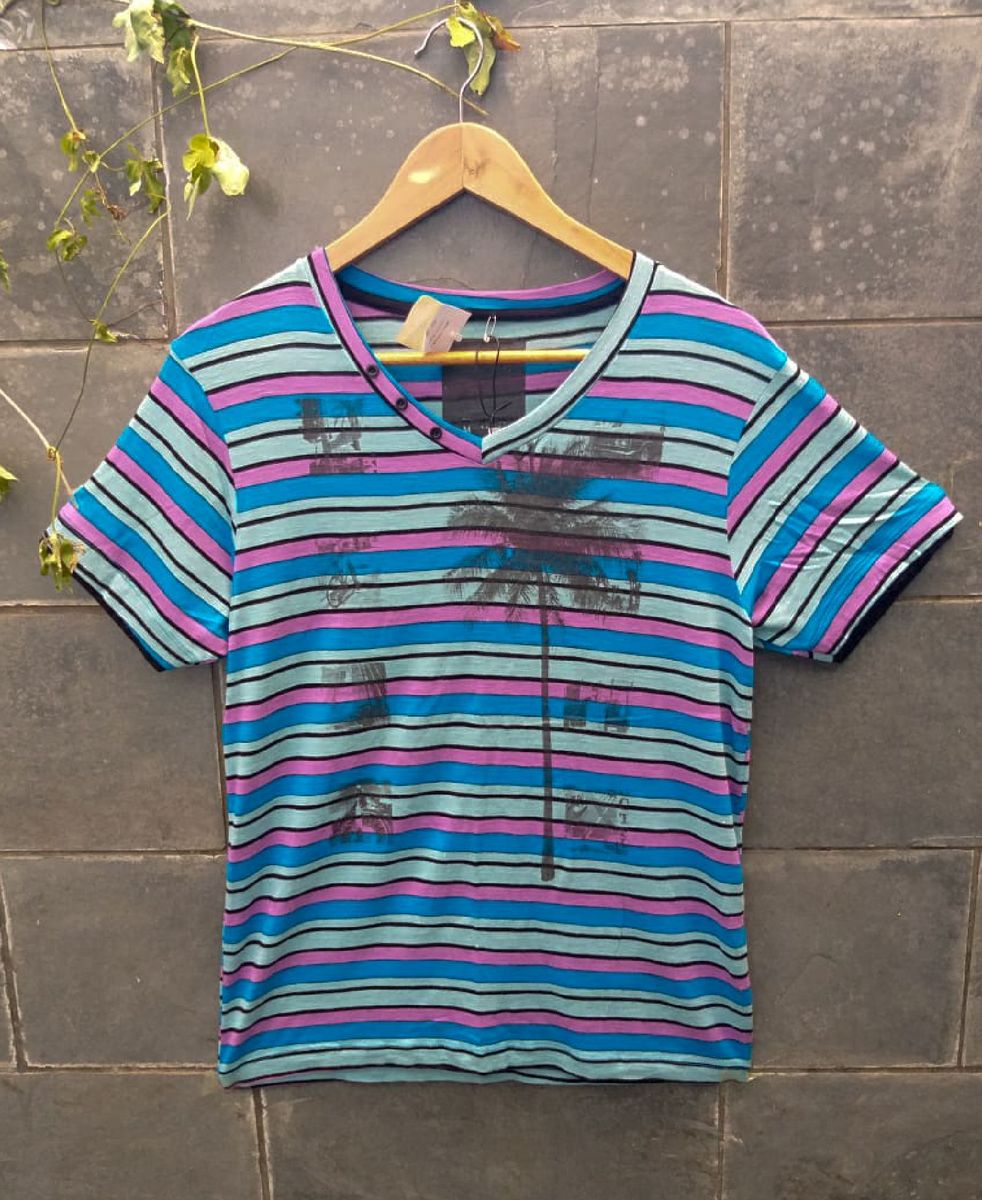 camisa manga curta colorida - camisetas dixie jeans