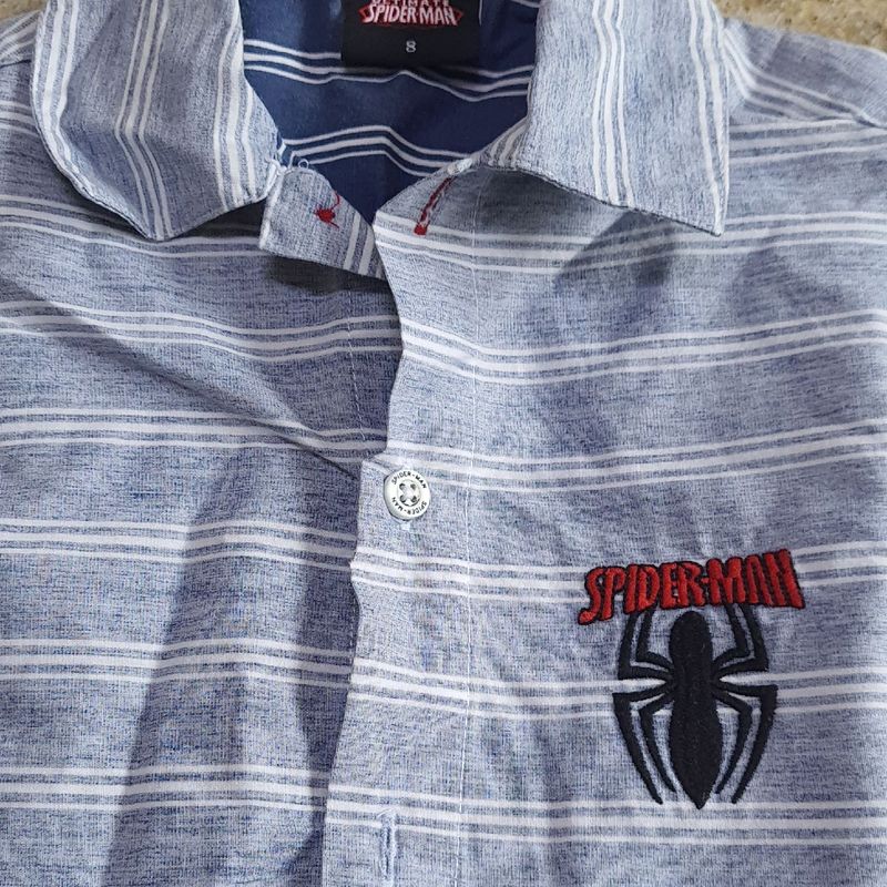 camiseta infantil manga curta homem aranha preta - C&A