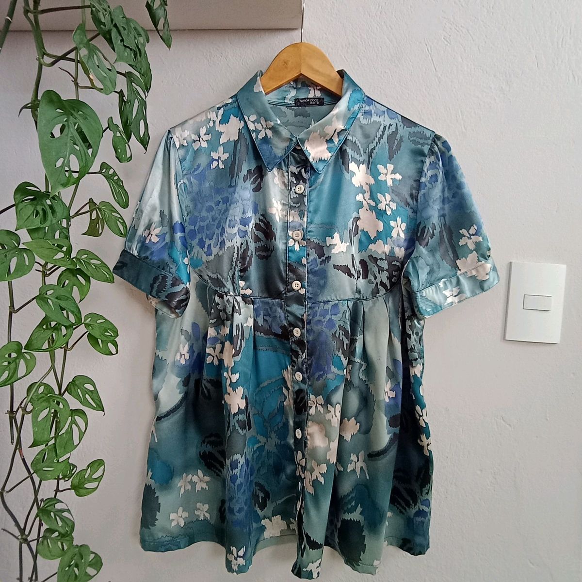 Camisa Manga Doce Extra Azul Florida G1 | Camisa Feminina Manga Doce ...