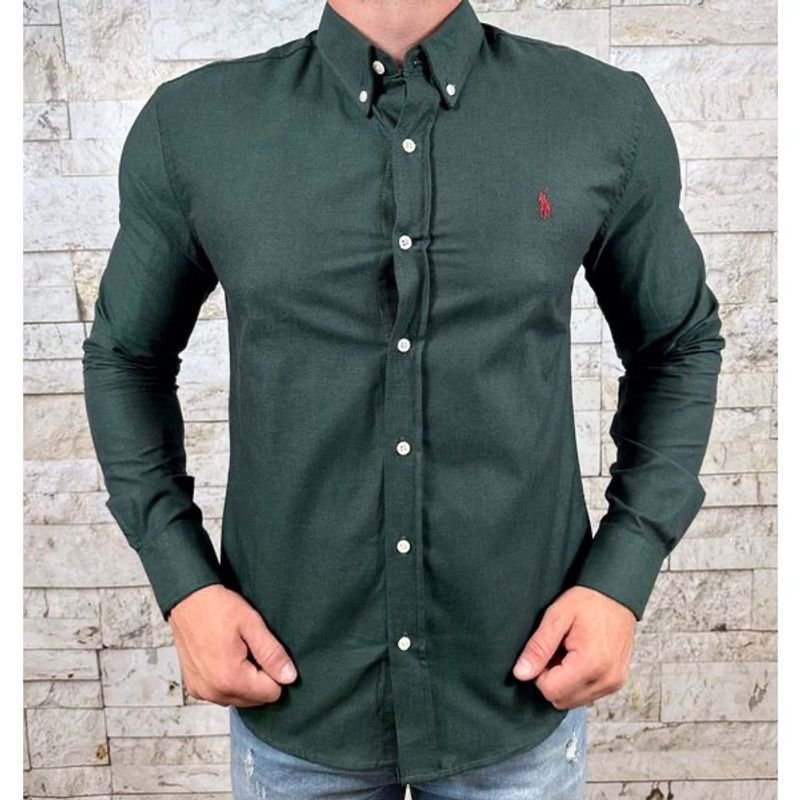 Camisa Ralph Lauren Masculina Manga Curta Custom Fit  Classic-Polo-Camisas-Moda Pra M - Site Oficial