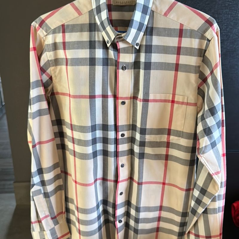 Camisa Masculina Burberry Camisa Feminina Burberry Nunca Usado