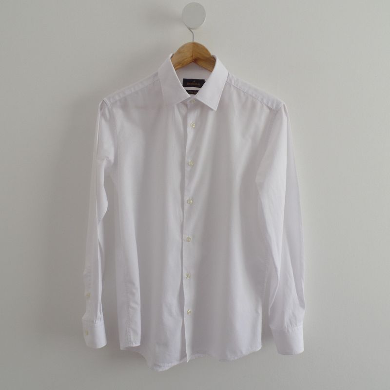 Camisa social sale branca brooksfield