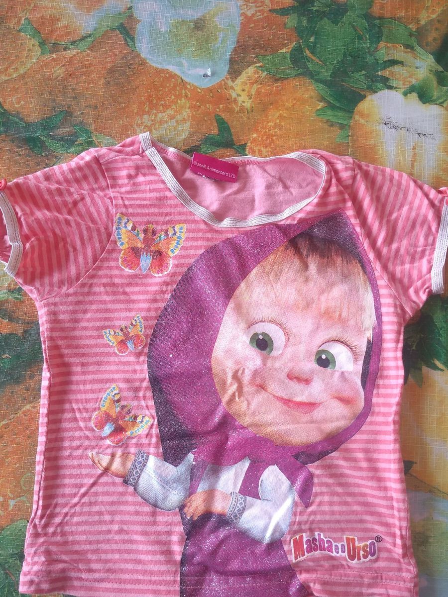 roupa masha eo urso riachuelo