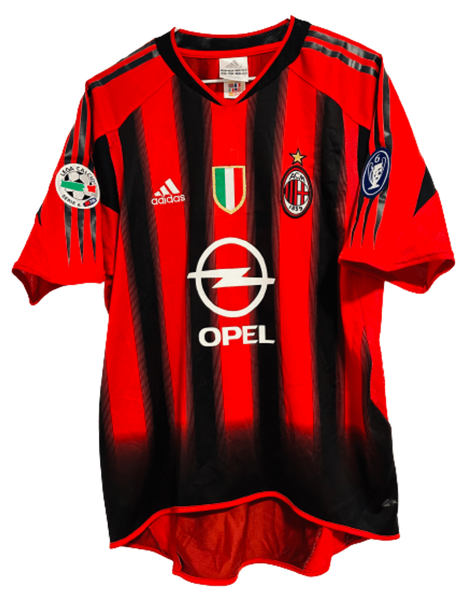 Camisa Milan 2004/05 Maldini #3 Lega Calcio Original | Roupa Esportiva ...